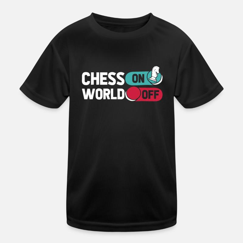 Schach Chess On World Off Kinder Funktions-T-Shirt