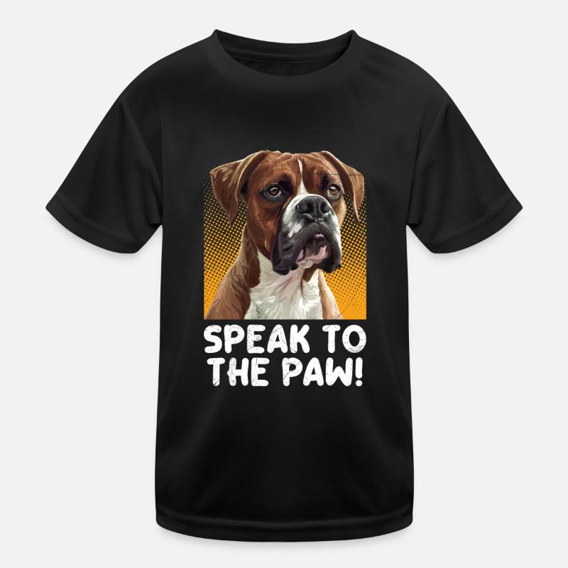 Deutscher Boxer SPRICH MIT DER PFOTE! Boxer Hund Kinder Funktions-T-Shirt