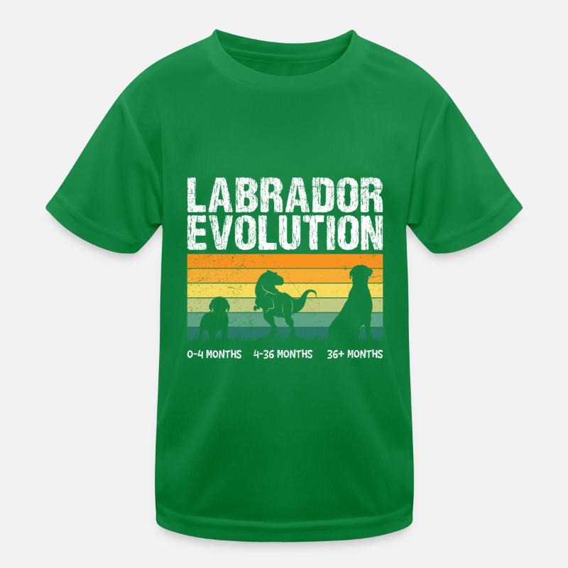 Labrador EVOLUTION Labrador Lover Drôle T-shirt sport Enfant