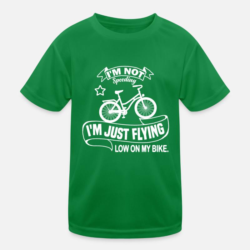 Je ne fais pas d’excès de vitesse, je vole juste bas sur mon vélo. T-shirt sport Enfant