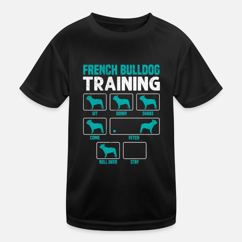 French Bulldog Training Frenchie Stubborn Kids Functional T-Shirt