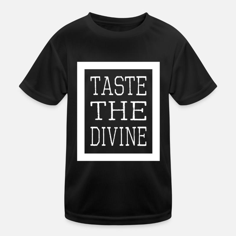 delightful dining delicious flavors Kinder Funktions-T-Shirt