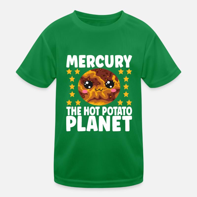 Astronomy Cute Planet Solar System Galaxy Kids Functional T-Shirt