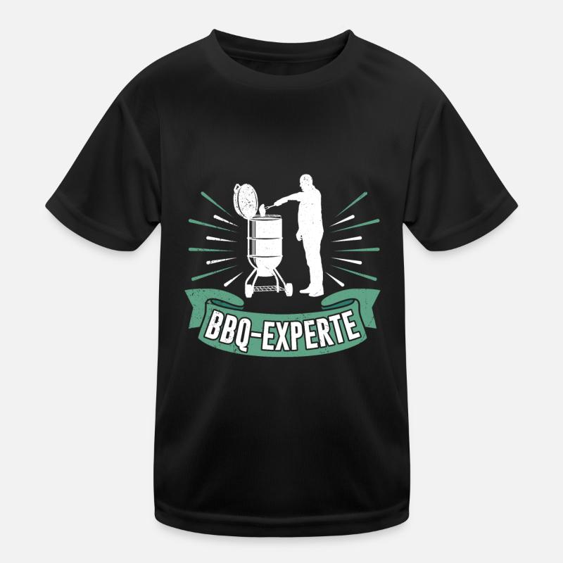 BBQ-Experte Lustig Fleischliebhaber Fleischesser Kinder Funktions-T-Shirt