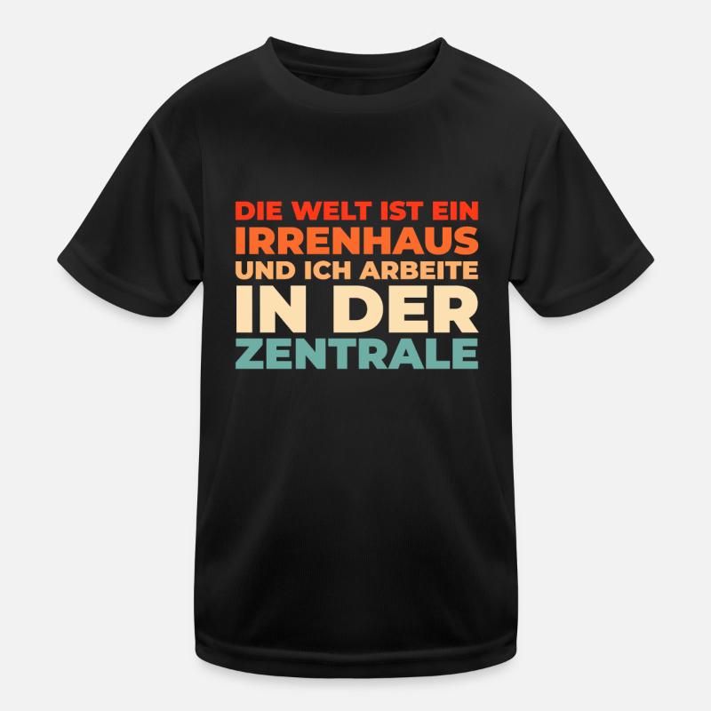 Schwarzer Humor Kinder Funktions-T-Shirt