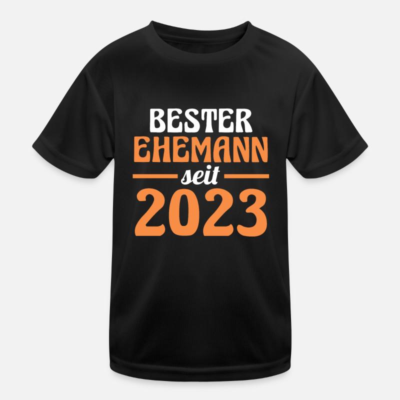 Valentinstag Bester Ehemann Seit 2023 Kinder Funktions-T-Shirt