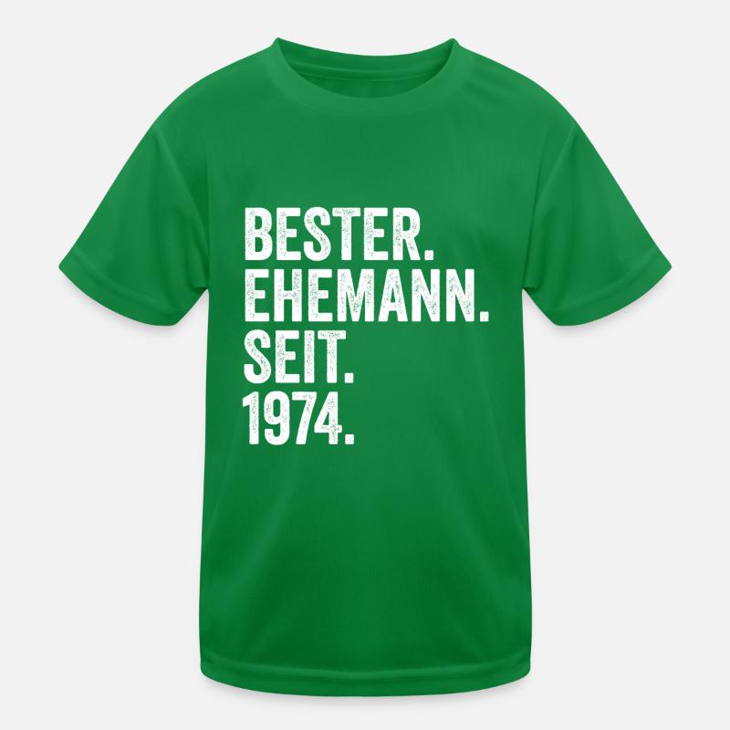 Valentinstag Bester Ehemann Seit 1974 Kinder Funktions-T-Shirt
