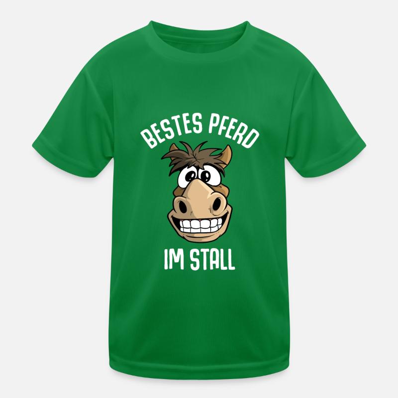 Bestes Pferd im Stall Kinder Funktions-T-Shirt