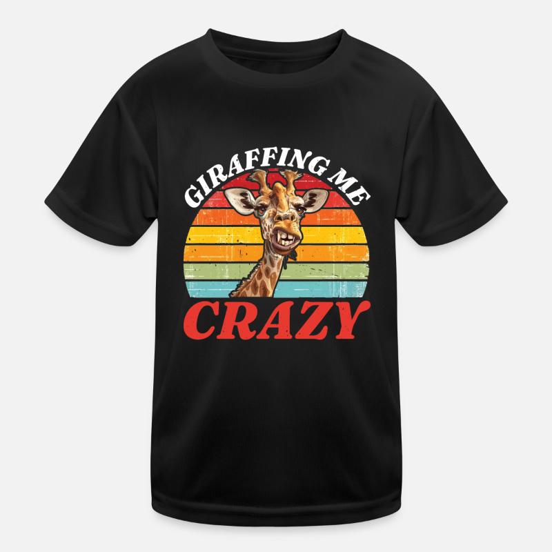 Giraffing Me Crazy Kinder Funktions-T-Shirt