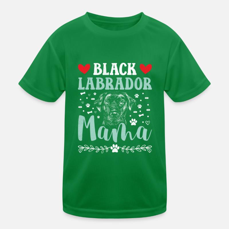 Schwarzer Labrador LABRADOR NOIR MAMA LABBI T-shirt sport Enfant