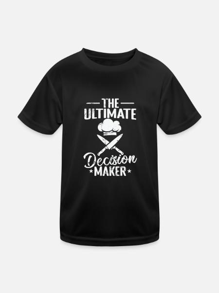 The Ultimate Decision Maker - Kids Functional T-Shirt - black - Front