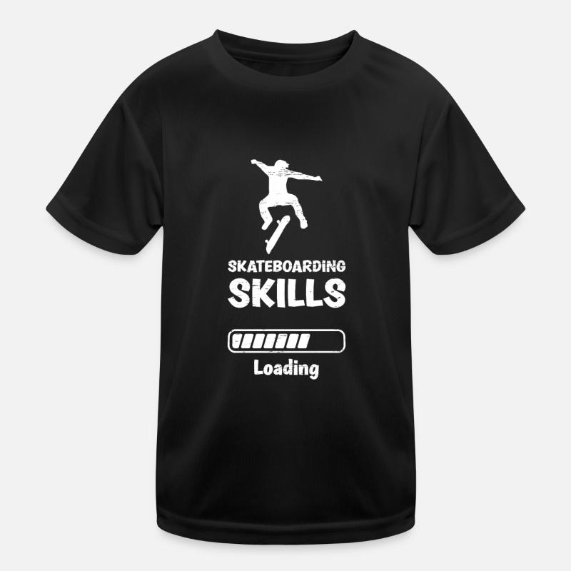 Skateboarding Skills Loading Kinder Funktions-T-Shirt