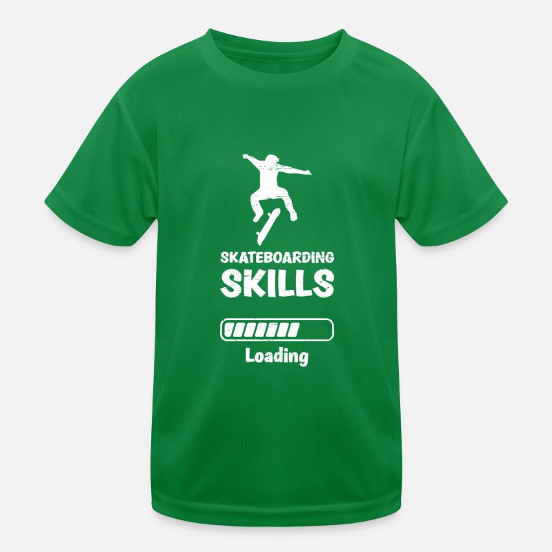 Skateboarding Skills Loading Kinder Funktions-T-Shirt