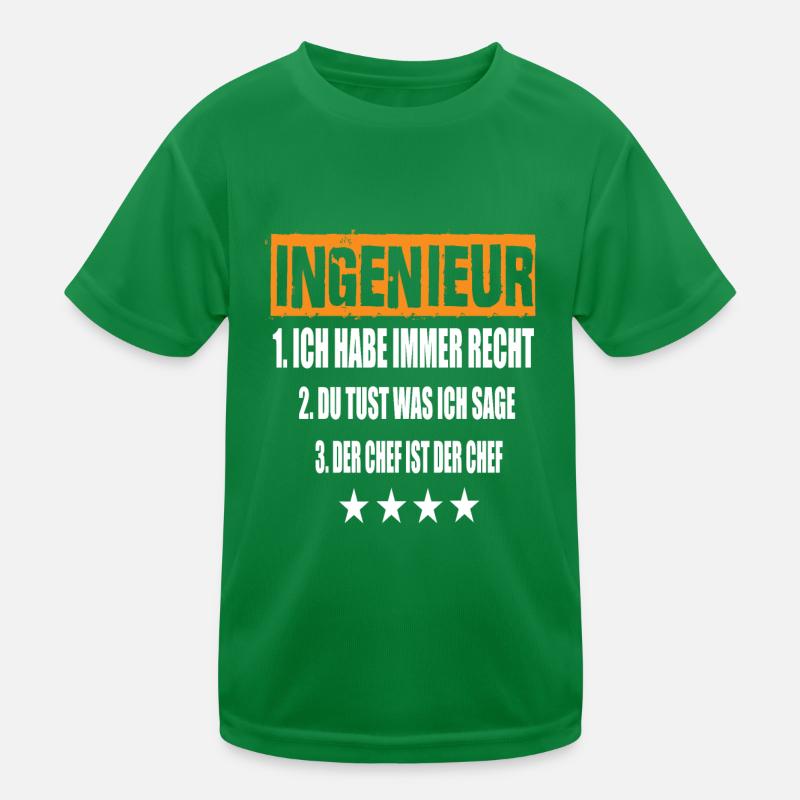 Engineer Kids Functional T-Shirt