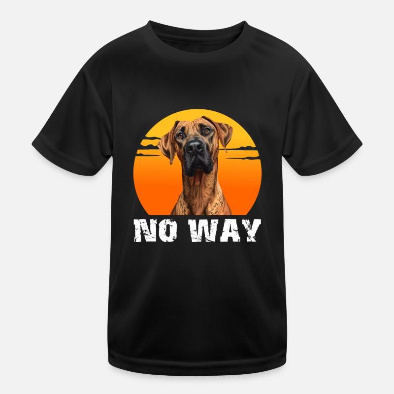 Rhodesian Ridgeback obstinément NON ! Drôle de crête T-shirt sport Enfant