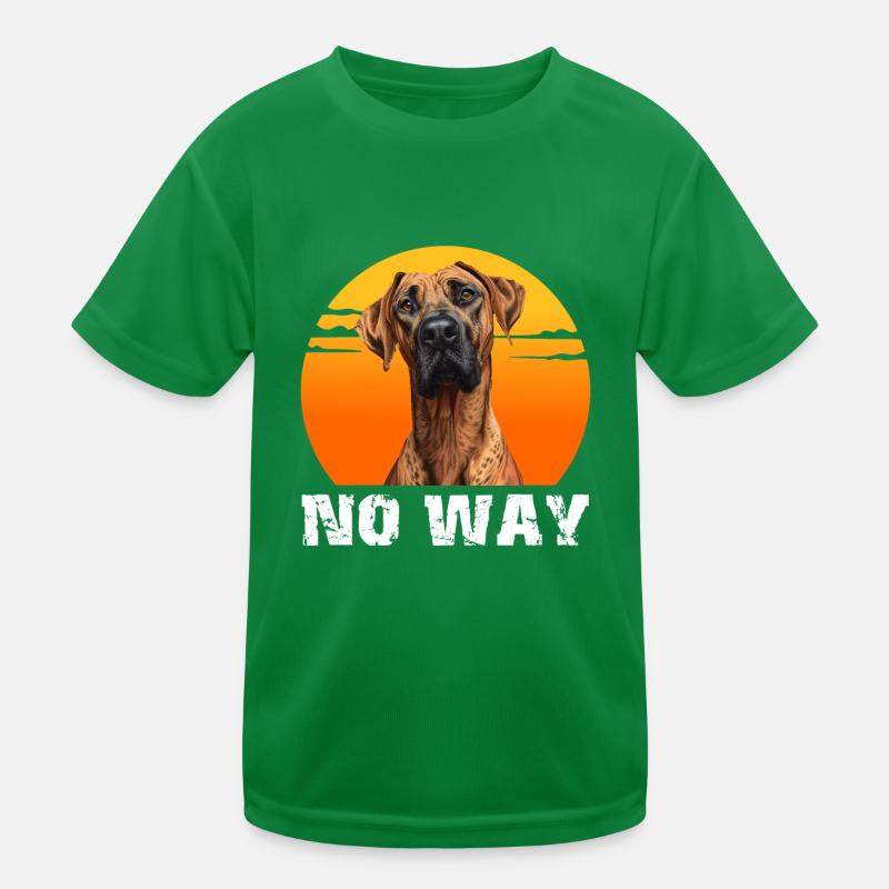 Rhodesian Ridgeback obstinément NON ! Drôle de crête T-shirt sport Enfant
