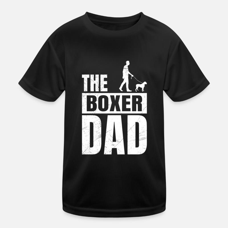 BOXER DAD Deutscher Boxer Hundepapa Boxer Kinder Funktions-T-Shirt