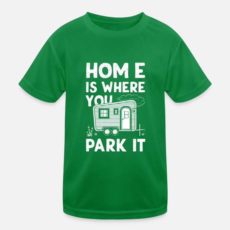 Rolling Tiny House Minimalistischer Lebensstil Kinder Funktions-T-Shirt