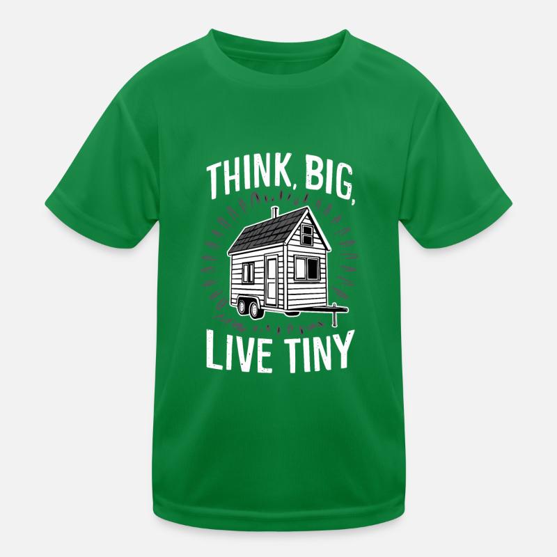 Rolling Tiny House Minimalist Lifestyle Kids Functional T-Shirt