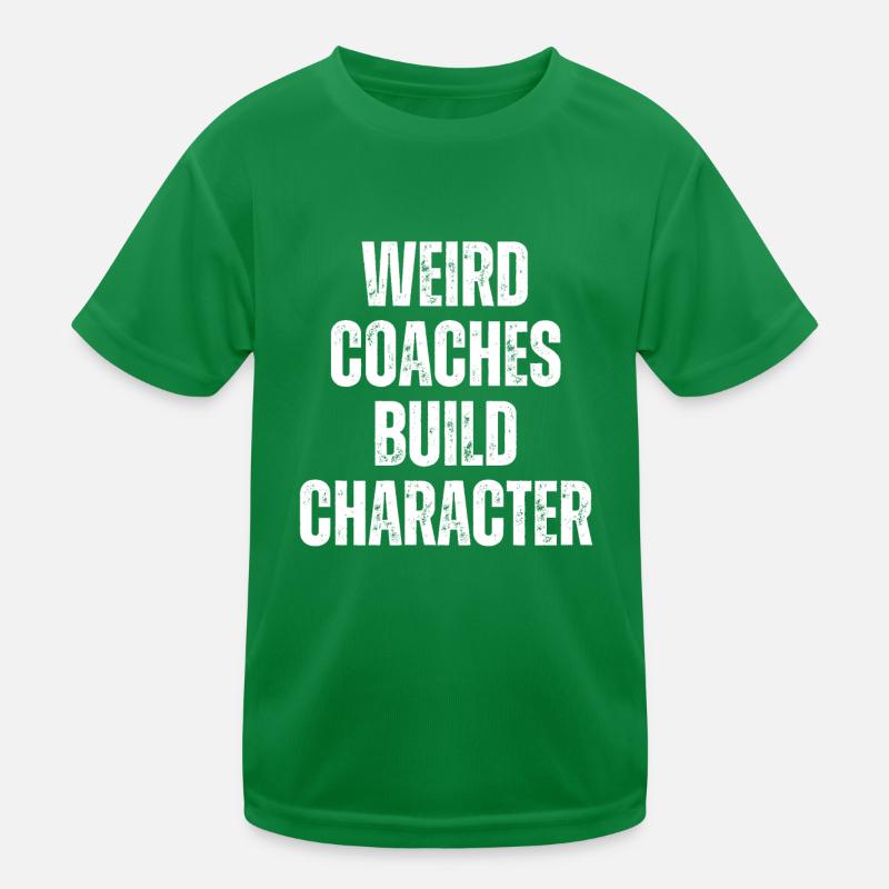 Seltsame Coaches Bilden Charakter Trainer Kinder Funktions-T-Shirt