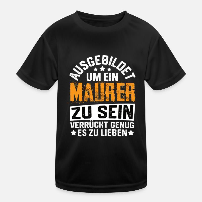 Mason, Building Construction, Master Mason, Mason's Hammer Kids Functional T-Shirt