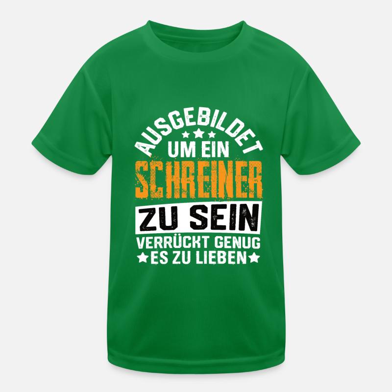 Charpentier, Menuisier, Menuiserie, Artisanat du bois T-shirt sport Enfant