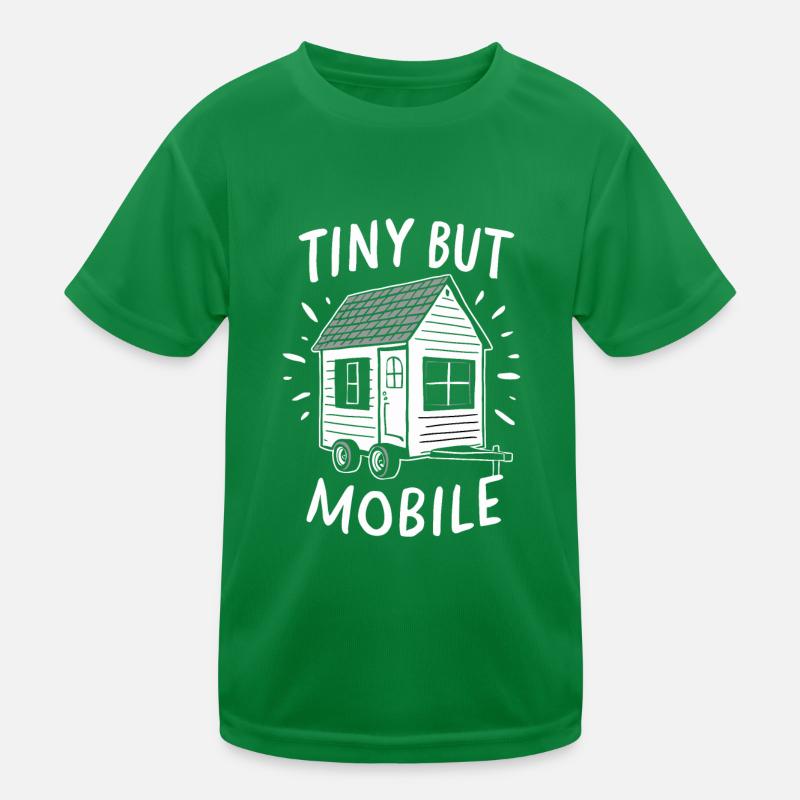 Rolling Tiny House Minimalist Lifestyle Kids Functional T-Shirt
