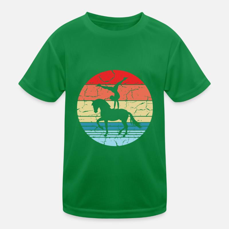 Loves Horse Vaulting Gift Kids Functional T-Shirt
