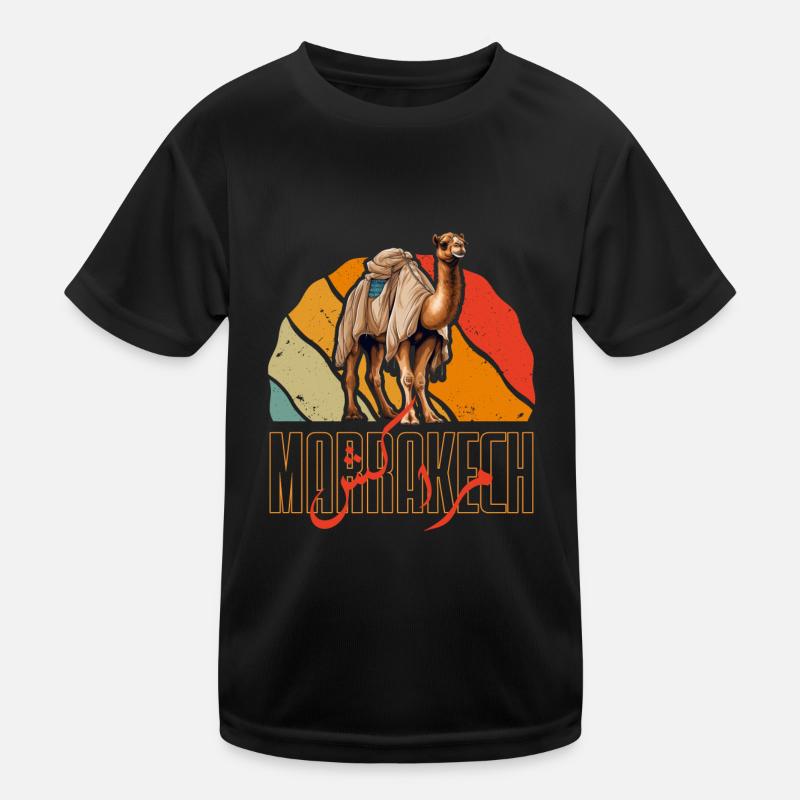 Marrakesch Sonnenkamel Kinder Funktions-T-Shirt