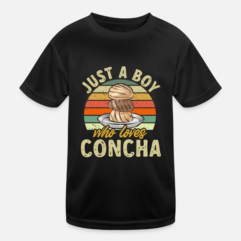 Concha Hispanic Mexican Pan Dulce Kids Functional T-Shirt