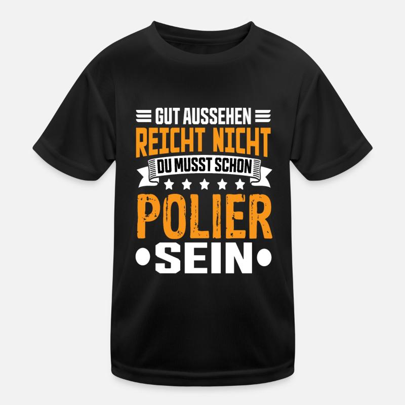 Polier Kinder Funktions-T-Shirt