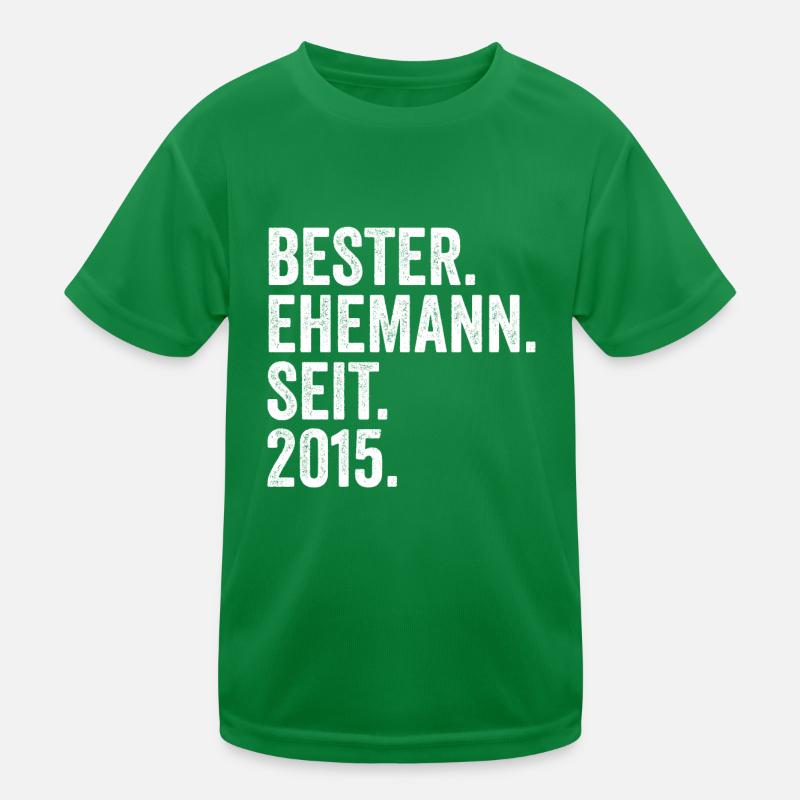 Valentinstag Bester Ehemann Seit 2015 Kinder Funktions-T-Shirt