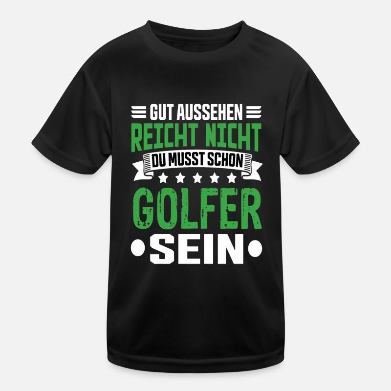 Golfer Kinder Funktions-T-Shirt