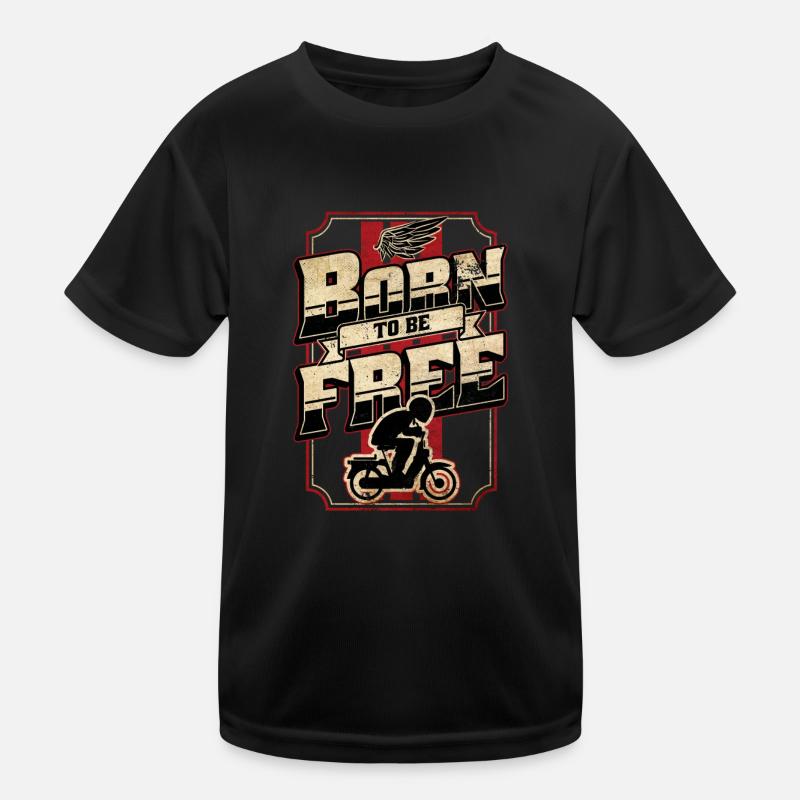 Moped Moped Scooter Moped Moped Driver tshirt Kids Functional T-Shirt