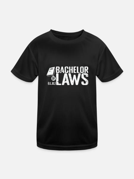 Baccalauréat en droit en études de droit - T-shirt sport Enfant - noir - Devant