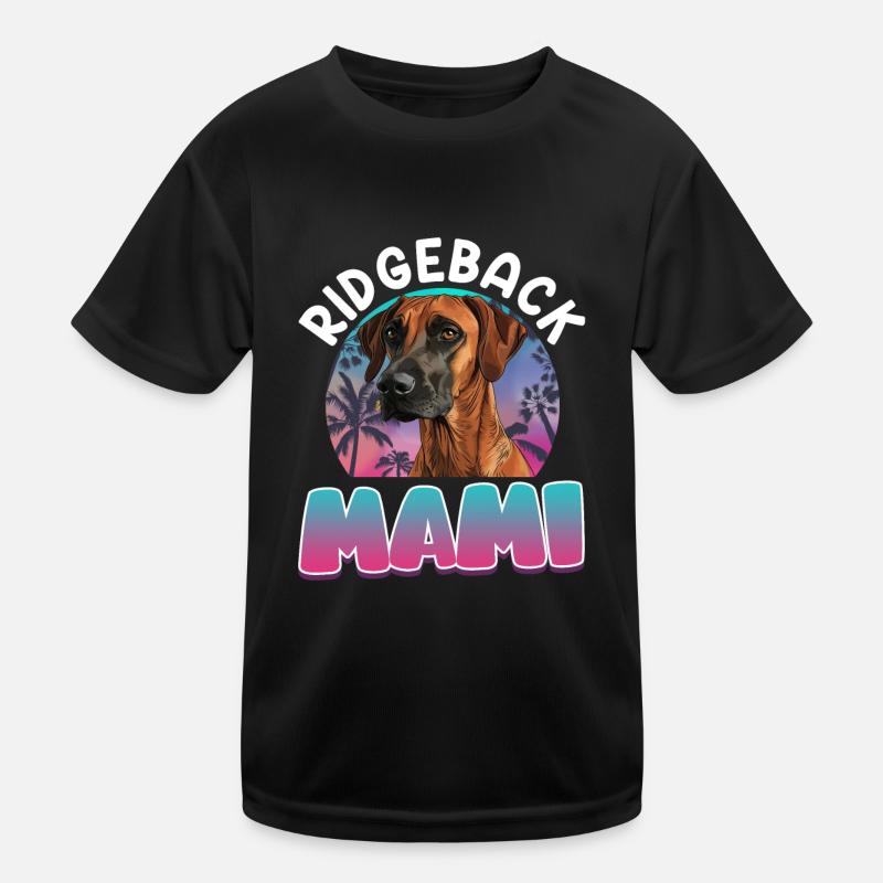 RIDGEBACK MAMI Rhodesian Ridgeback Besitzerin Kinder Funktions-T-Shirt
