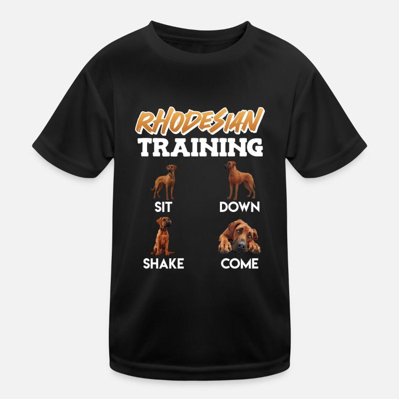 RHODESIAN RIDGEBACK ERZIEHUNG Hundetraining Lustig Kinder Funktions-T-Shirt