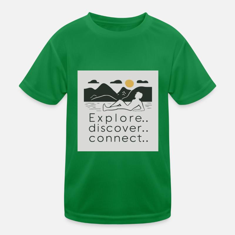 EXPLORER. DÉCOUVRIR. RELIER. T-shirt sport Enfant