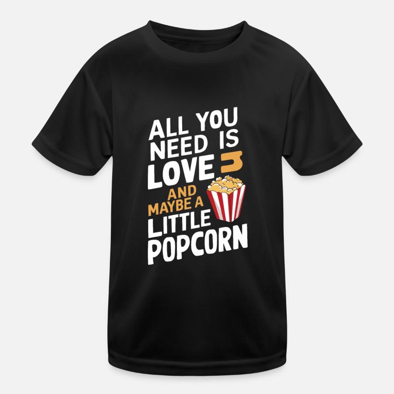 Lustiger Popcorn-spruch, Binge-watching-popcorn Kinder Funktions-T-Shirt