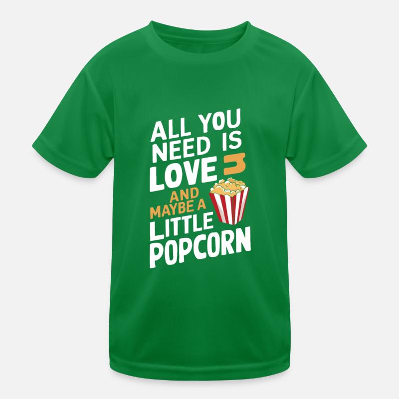 Lustiger Popcorn-spruch, Binge-watching-popcorn Kinder Funktions-T-Shirt