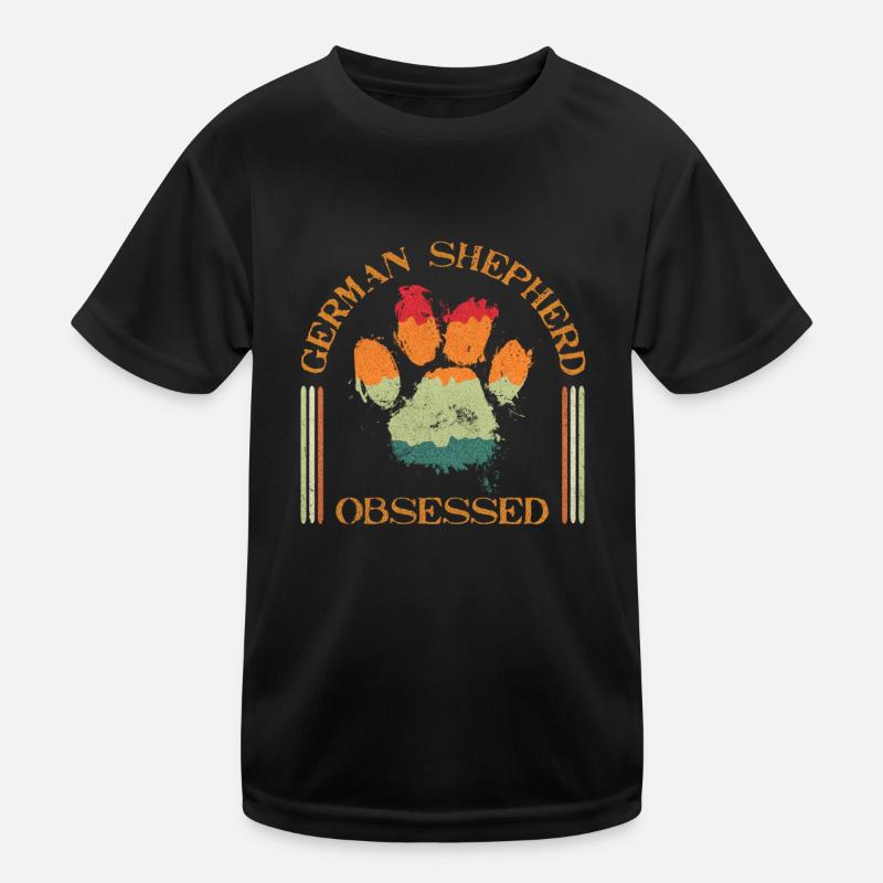 GERMAN SHEPHERD OBSESSED Schäferhund Besitzer Kinder Funktions-T-Shirt