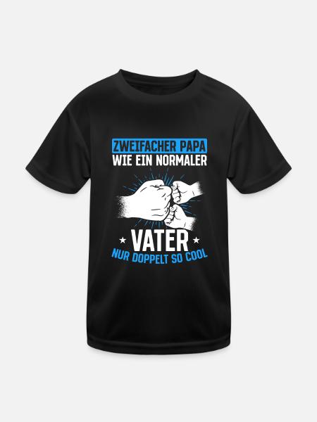 Like a normal dad, only twice as cool - Kids Functional T-Shirt - black - Front