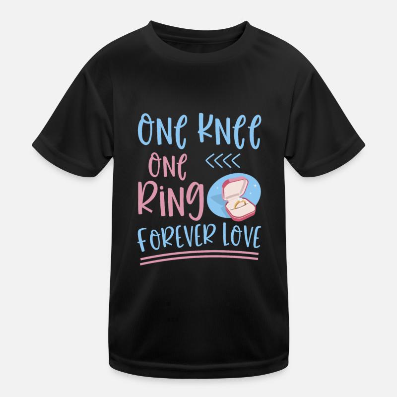 Un genou une bague Amour éternel 4 T-shirt sport Enfant