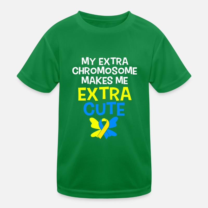 Down syndrome T21 chromosome trisomy Kids Functional T-Shirt