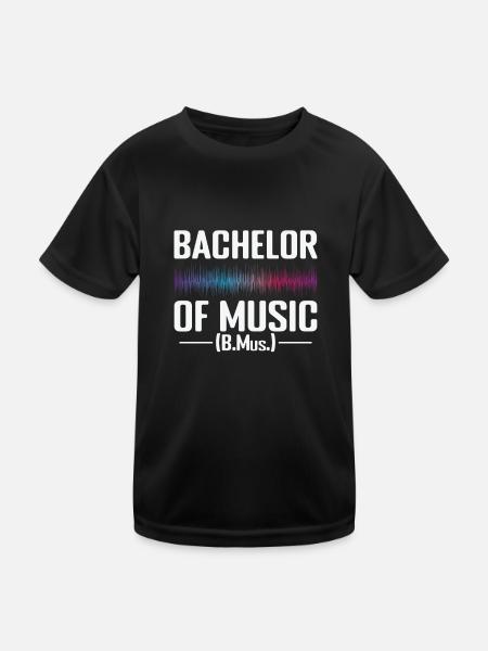 Baccalauréat en musique (B.Mus.) - T-shirt sport Enfant - noir - Devant