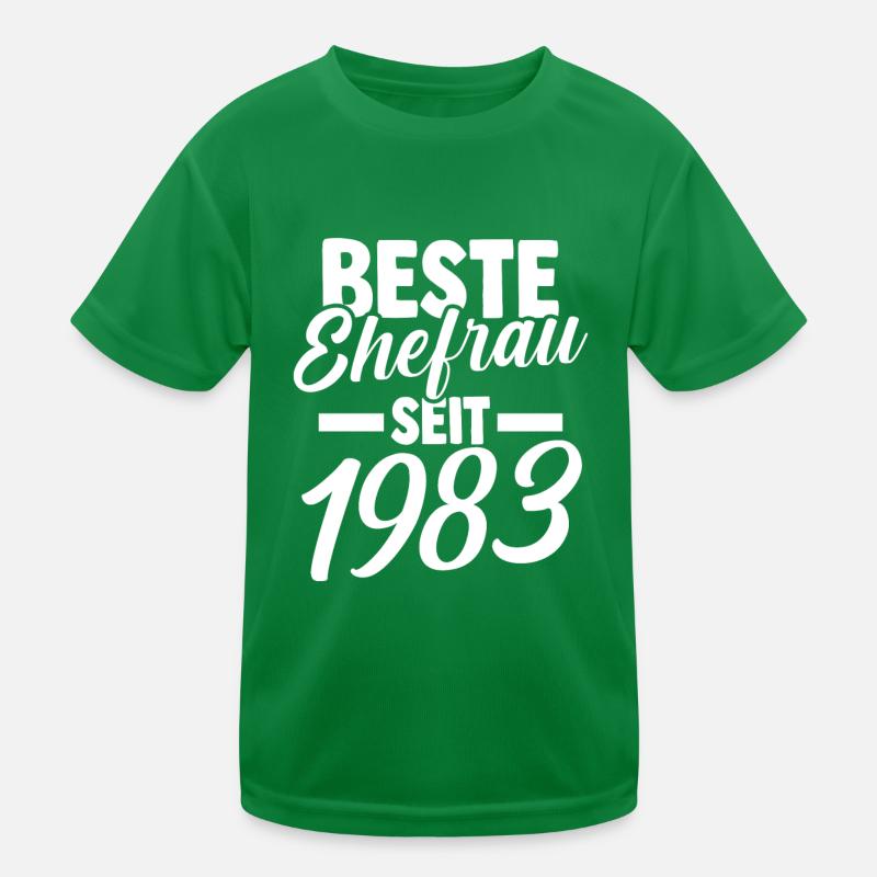 Valentinstag Beste Ehefrau Seit 1983 Kinder Funktions-T-Shirt