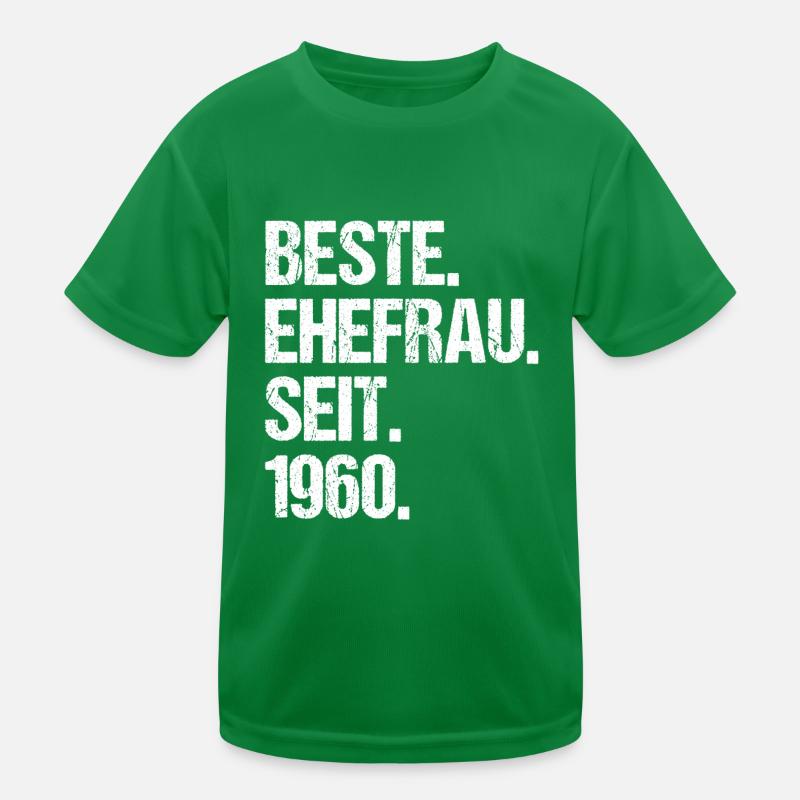 Valentinstag Beste Ehefrau Seit 1960 Kinder Funktions-T-Shirt