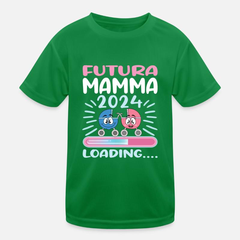 Super Mamma 2024 Loading Kids Functional T-Shirt