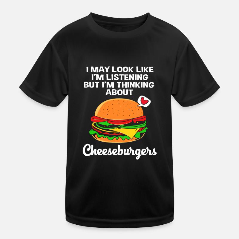 Cheeseburger Burger Kinder Funktions-T-Shirt