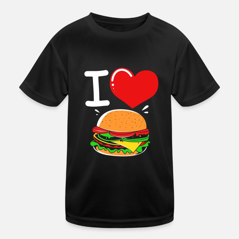 Cheeseburger Burger Kids Functional T-Shirt